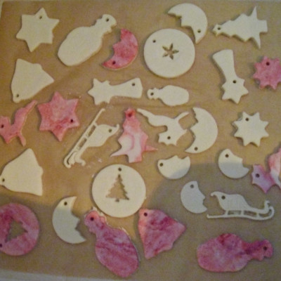 Salzteig Weihnachtsbaumschmuck Salzteig Weihnachtsbaumschmuck