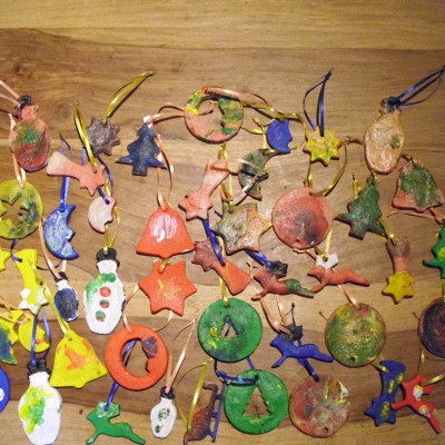 Salzteig Weihnachtsbaumschmuck Salzteig Weihnachtsbaumschmuck