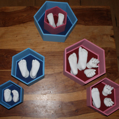 3D Abdrücke im Regal 3D Abdrücke im Regal